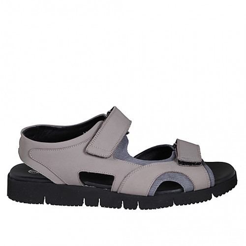 Men's sandal with velcro strap in...