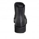 Chelsea bottines pour femmes avec elastiques en cuir noir talon 3 - Pointures disponibles:  33, 35, 46