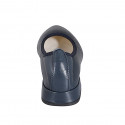 Ballerine pour femmes à bout pointu en cuir bleu talon 2 - Pointures disponibles:  35, 42, 43, 45, 46