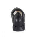 Ballerina da donna a punta in pelle nera tacco 2 - Misure disponibili: 33, 35, 42