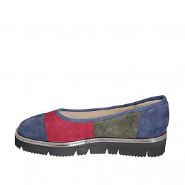 Woman's pump in blue, green... 2