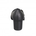 Mary Jane pour femme avec courroie T et semelle intérieure amovible en cuir noir talon 5 - Pointures disponibles:  32, 33, 43, 45, 46