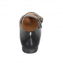 Mary Jane da donna con cinturini in vernice nera tacco 2 - Misure disponibili: 33, 42, 45