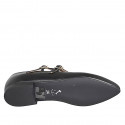 Mary Jane da donna a punta con due cinturini in pelle nera tacco 2 - Misure disponibili: 35, 42, 43, 44