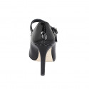 Décolleté Mary Jane a punta in vernice nera tacco 10 - Misure disponibili: 31, 34, 44, 45