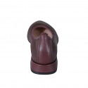 Ballerine pour femmes à bout pointu en cuir bordeaux talon 2 - Pointures disponibles:  32, 34, 35, 44