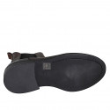 Stivaletto con elastici da uomo in pelle marrone scuro - Misure disponibili: 37, 38, 48, 49, 50, 51, 52, 53, 54
