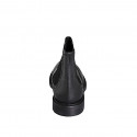 Bottine avec élastiques et bout golf pour hommes en cuir noir - Pointures disponibles:  37, 38, 46, 48, 50, 51, 52, 53, 54