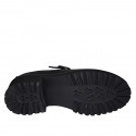 Decolté Mary Jane da donna in pelle nera tacco 5 - Misure disponibili: 32, 35