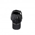 Decolté Mary Jane da donna con plantare estraibile in vernice nera zeppa4 - Misure disponibili: 35, 42, 43