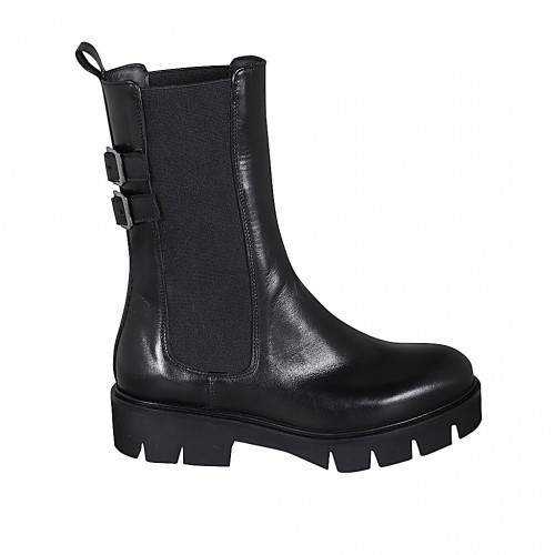 Hohe Damen Chelsea Stiefelette mit...
