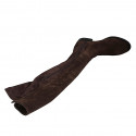Stivale da donna con mezza cerniera in camoscio ed elasticizzato camoscio marrone tacco 3 - Misure disponibili: 33, 35, 46, 47