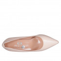 ﻿Woman's pump in nude leather heel 7 - Available sizes:  31, 32, 35, 42, 43, 44