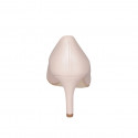 Decolté a punta da donna in pelle nude tacco 7 - Misure disponibili: 31, 32, 35, 42, 43, 44
