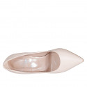 Decolté a punta da donna in pelle nude tacco 10 - Misure disponibili: 31, 32, 33, 34, 35, 42, 43, 44, 45