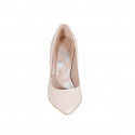 Décolleté a punta da donna in pelle nude tacco 10 - Misure disponibili: 31, 32, 33, 34, 35, 42, 43, 44