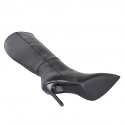 Stivale a punta da donna in pelle nera con cerniera tacco 10 - Misure disponibili: 34, 35