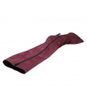 Stivale a punta da donna in camoscio bordeaux con cerniera tacco 10 - Misure disponibili: 33, 34, 35, 42, 43
