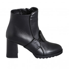 Damenstiefelette mit runder...