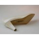 Escarpin pour femmes en cuir ivoire perlé talon 7 - Pointures disponibles:  46