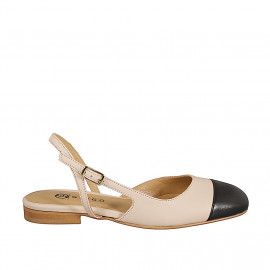 Slingback a punta tonda in...