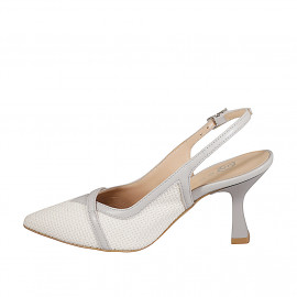 Woman’s slingback in white... 2