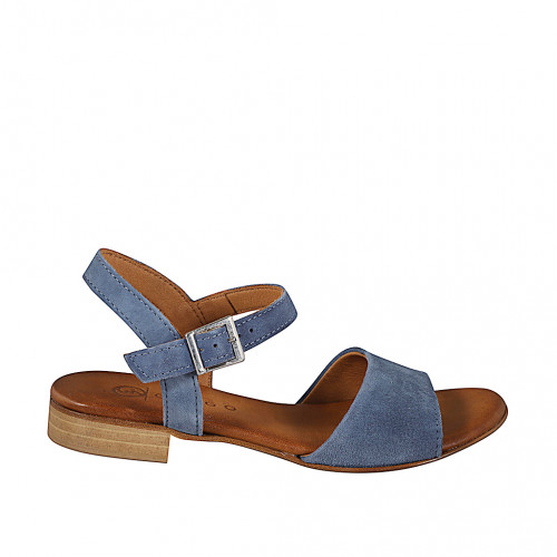 Women's sandal with ankle strap in...