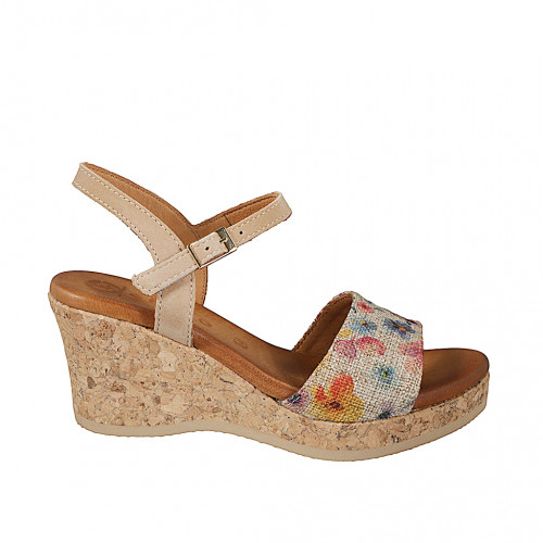 Sandales pour femmes en daim taupe et...