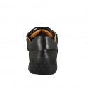 Sneaker stringata da uomo in pelle nera - Misure disponibili: 46, 47, 48, 49, 50, 51, 52