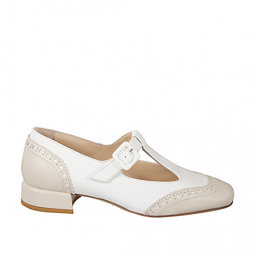 Woman's ballerina with T-strap, in...