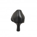 Décolleté a punta da donna con plantare in memory foam in pelle nera tacco 5 - Misure disponibili: 33, 34, 35, 42, 43, 44, 45