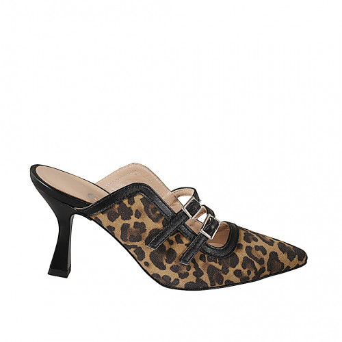 Womans' closed pointy toe mules with...