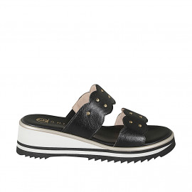 Woman's open mules with 2...