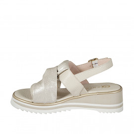 Pelle.Cam stamp.|BEIGE.Oro|Nodo|Z. 5 - Pointures disponibles:  32, 33, 34, 42, 43, 44, 45, 46 2