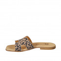 Mules pour femmes en daim imprimé et avec talon 1 - Pointures disponibles:  33, 34, 35, 42, 43, 44, 45, 46