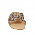 Mules pour femmes en daim imprimé et avec talon 1 - Pointures disponibles:  33, 34, 35, 42, 43, 44, 45, 46