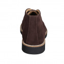 Bottine désert pour homme en daim marron foncé - Pointures disponibles:  36, 37, 38, 46, 47, 48, 49, 50, 51, 52