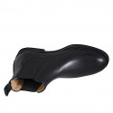 Bottines Chelsea pour femmes avec élastiques latéraux en cuir noir - Pointures disponibles:  36, 37, 38, 46, 47, 48, 49, 50, 51, 52