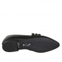 Bailarinas Mary Jane para mujer en piel negra con tiras, tacón 1 - Tallas disponibles:  33, 34, 42, 43, 44, 45, 46