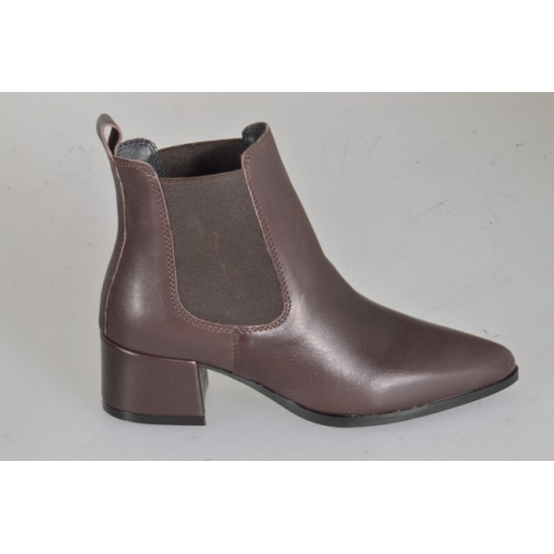 Woman's pointy ankle boots with side...