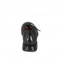Ballerines Mary Jane pour femmes en cuir noir avec talon 2 - Pointures disponibles:  33, 34, 42, 43, 44, 45, 46