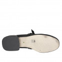 Bailarinas Mary Jane para mujer en piel negra con tacón 2 - Tallas disponibles:  33, 34, 42, 43, 44, 45, 46
