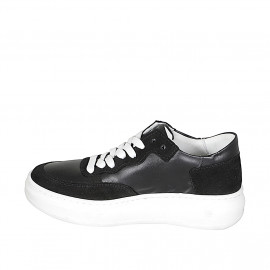 Woman's lace-up sneakers in... 2