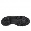 Escarpins Mary Jane pour femmes en cuir noir avec bride en T talon 5 - Pointures disponibles:  32, 33, 35, 42, 43, 45, 46