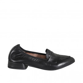 Damen-Loafer aus schwarzem...