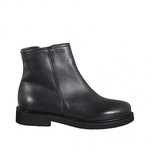 Damen-Stiefeletten aus schwarzem...