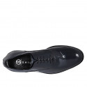 Scarpa stringata Oxford da uomo in vernice blu - Misure disponibili: 36, 37, 38, 47, 48, 49, 50, 51, 52