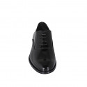 Man’s black patent leather Oxford lace-up shoes - Available sizes:  36, 37, 38, 46, 47, 48, 50, 51, 52