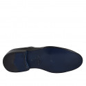 Zapato oxford con cordones y puntera Brogue para hombre en piel negra - Tallas disponibles:  36, 37, 38, 46, 47, 48, 49, 51, 52