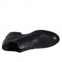 Zapato oxford con cordones y puntera Brogue para hombre en piel negra - Tallas disponibles:  36, 37, 38, 46, 47, 48, 49, 51, 52